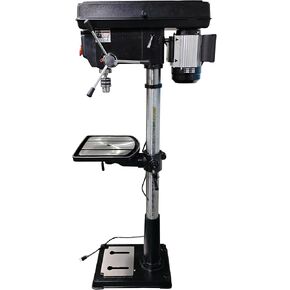 20115, 17-Inch Floor Drill Press, 10Amps 16-Speed Floor Drill Press, Black