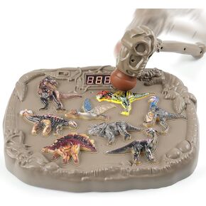 Whack a Dinosaur Game - Birthday Gift for 3 4 5 6 7 Year Old Boys, Interactive Pounding Toy with 8 Levels, Music & Light Educational Playset for Kids & Toddlers Ages 3-5 4-7