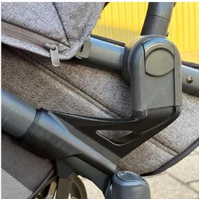 Upper Bassinet Conversion Kit for UPPAbaby Vista V2/V3 Stroller, Secure Bolt-On Adapter, Dual-Level Seat Toddler Setup, No Permanent Modifications