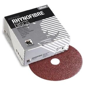 Buy Indasa 7" Rhynofibre "A" Silver Resin Fiber Grinding Discs, 2000 Series 24