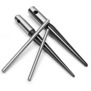 2PCS Handheld Tapered Reamer Set 1/8-1/2 Inches 5/32-5/8 Inches Bridge Pin Hole Tapered Reamers Machinist Luthier Tools Milling Cutter