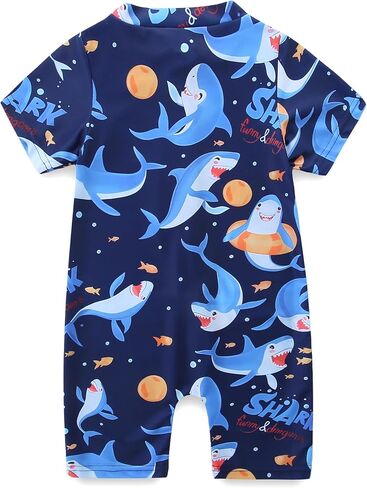 Baby Boy Swimsuit Toddler Bathing Suits for Boys Rash Guard Infant One Piece Zipper Summer Beach Swimwear in Saudi Arabia