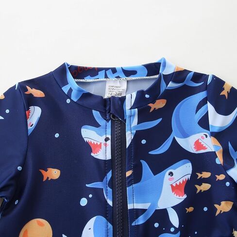 Baby Boy Swimsuit Toddler Bathing Suits for Boys Rash Guard Infant One Piece Zipper Summer Beach Swimwear in Saudi Arabia