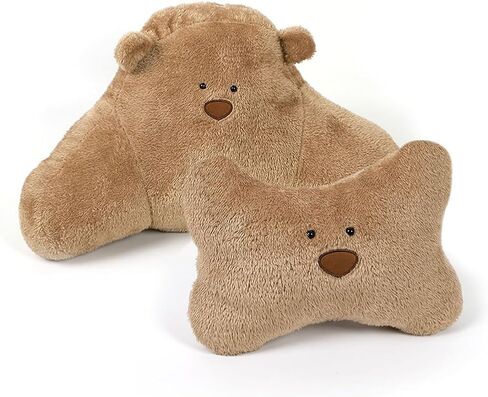 Car Headrest Pillow, Neck Rest Cushion Pillow, Plush Bear Doll Pillow, Soft Plush Bear Waist Pillow for Car Interior Accessories, Car Neckrest Pad Head Support Pillow in Saudi Arabia