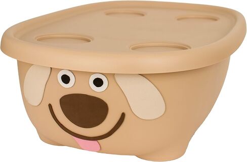 Prince Lionheart TUBIMAL Infant and Toddler Bath Tub - PIG | Tub Becomes a Storage Bin | Include a Stackable Lid and Infant Mesh Hammock | Innovative Outside Drain Plug | Perfect Bin for Toy Storage in Saudi Arabia