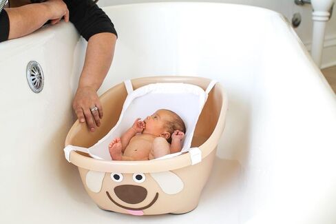 Prince Lionheart TUBIMAL Infant and Toddler Bath Tub - PIG | Tub Becomes a Storage Bin | Include a Stackable Lid and Infant Mesh Hammock | Innovative Outside Drain Plug | Perfect Bin for Toy Storage in Saudi Arabia