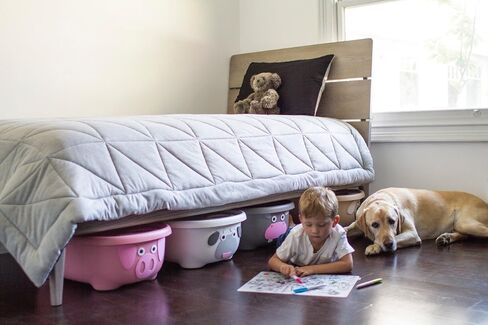 Prince Lionheart TUBIMAL Infant and Toddler Bath Tub - PIG | Tub Becomes a Storage Bin | Include a Stackable Lid and Infant Mesh Hammock | Innovative Outside Drain Plug | Perfect Bin for Toy Storage in Saudi Arabia