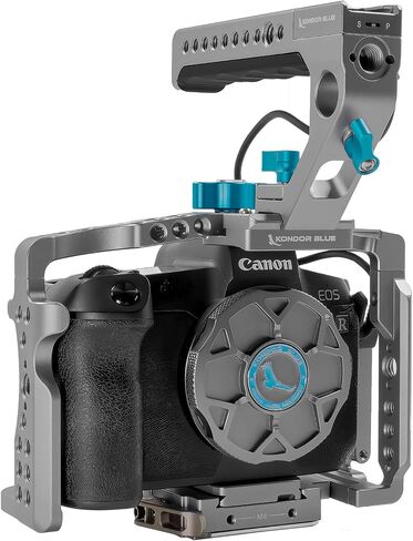 قفص كامل من KONDOR BLUE R5/R6/R Arca بدون مقبض علوي متوافق مع Canon | أسود in Kuwait
