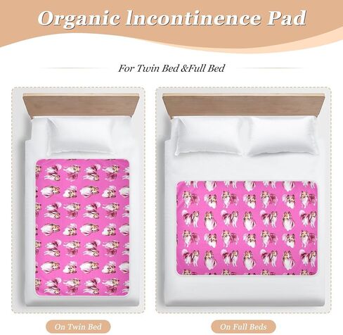 Shetland Sheepdog Dogs Hot Pink Extra Resable Devable Covers Cover Covers Bait Bight Usporbent Diaper Diaper Pad Plate Plateable Liners للأطفال الصغار ، 52 "L x 34" W in Kuwait