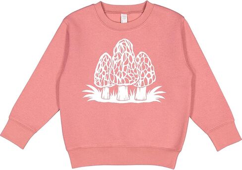 inktastic Retro Morel Mushrooms Toddler Sweatshirt in Saudi Arabia