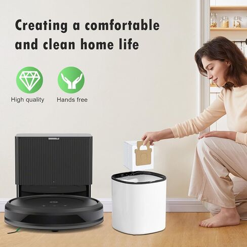 12 عبوة Q0520 حقيبة غبار بديلة متوافقة مع Irobot Roomba 2 robot Q052 ، 105 التحرير والسرد ، بالإضافة إلى 405 ، بالإضافة إلى 505 Combo Vacuum Cleaner ، Roomba Vacuum Facs Accessories in Kuwait