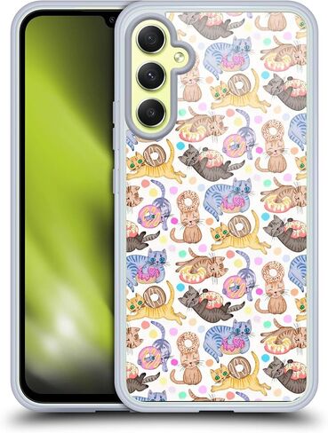 Head Case Designs Officially Licensed Micklyn Le Feuvre Cute Baby Elephant Animals Soft Gel Case [Military Grade Protection] Compatible with Samsung Galaxy A34 5G in Kuwait