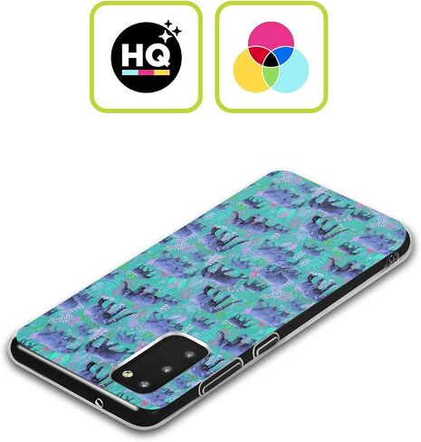 Head Case Designs Officially Licensed Micklyn Le Feuvre Cute Baby Elephant Animals Soft Gel Case [Military Grade Protection] Compatible with Samsung Galaxy A34 5G in Kuwait