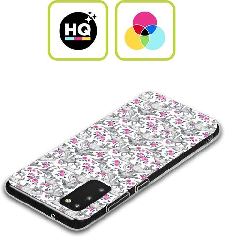 Head Case Designs Officially Licensed Micklyn Le Feuvre Cute Baby Elephant Animals Soft Gel Case [Military Grade Protection] Compatible with Samsung Galaxy A34 5G in Kuwait