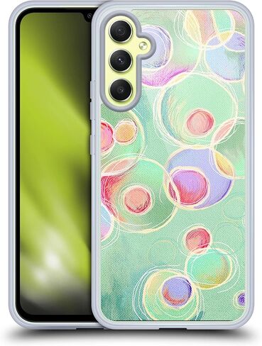 Head Case Designs Officially Licensed Micklyn Le Feuvre Watercolour Heart Connections Patterns Soft Gel Case [Military Grade Protection] Compatible with Samsung Galaxy A34 5G in Saudi Arabia