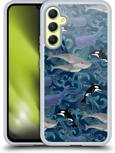 Head Case Designs Officially Licensed Micklyn Le Feuvre Watercolour Heart Connections Patterns Soft Gel Case [Military Grade Protection] Compatible with Samsung Galaxy A34 5G in Saudi Arabia