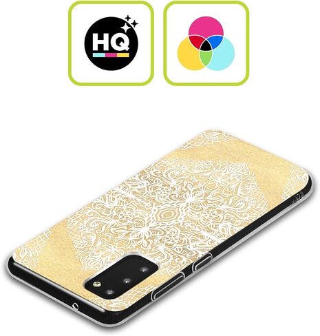 Head Case Designs Officially Licensed Micklyn Le Feuvre Mint Green and Aqua Floral Patterns Soft Gel Case [Military Grade Protection] Compatible with Samsung Galaxy A34 5G in Saudi Arabia