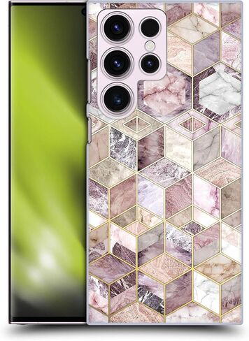 Head Case Designs Officially Licensed Micklyn Le Feuvre Gilded Stone Tiles Marble Patterns Hard Back Case Compatible with Samsung Galaxy S23 Ultra 5G in Kuwait