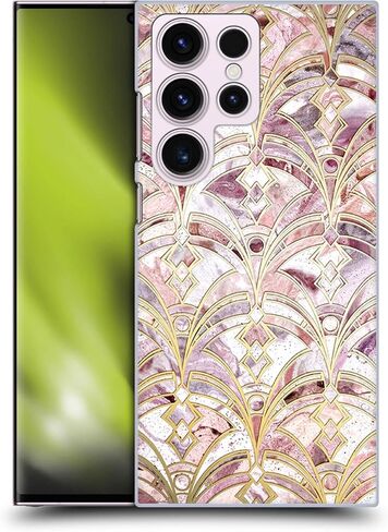 Head Case Designs Officially Licensed Micklyn Le Feuvre Gilded Stone Tiles Marble Patterns Hard Back Case Compatible with Samsung Galaxy S23 Ultra 5G in Kuwait