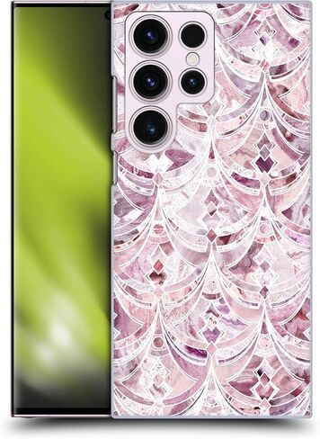 Head Case Designs Officially Licensed Micklyn Le Feuvre Gilded Stone Tiles Marble Patterns Hard Back Case Compatible with Samsung Galaxy S23 Ultra 5G in Kuwait