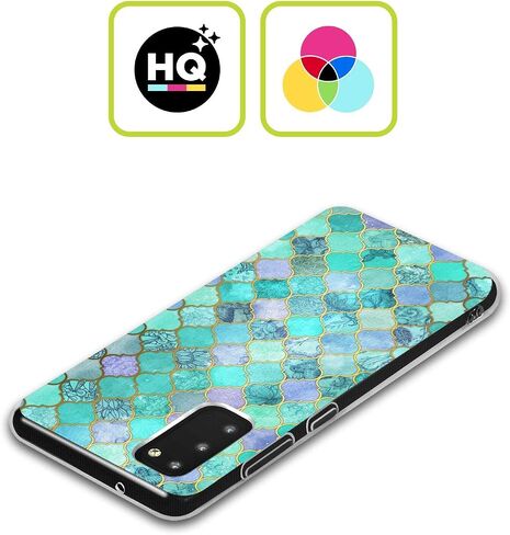 Head Case Designs Officially Licensed Micklyn Le Feuvre Hot Pink and Orange Moroccan Soft Gel Case [Military Grade Protection] Compatible with Samsung Galaxy A34 5G in Saudi Arabia