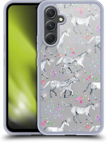 Head Case Designs Officially Licensed Micklyn Le Feuvre Unicorn Mama and Baby Wildlife Gel Case [Military Grade Protection] Compatible with Samsung Galaxy A54 5G in Saudi Arabia