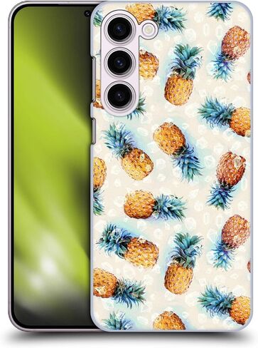 Head Case Designs Officially Licensed Micklyn Le Feuvre Pineapples and Crystals Patterns Hard Back Case Compatible with Samsung Galaxy S23+ 5G in Kuwait
