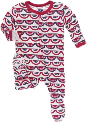 KicKee Pants Little Girls Print Footie with Snaps, Infants & Toddlers in Saudi Arabia