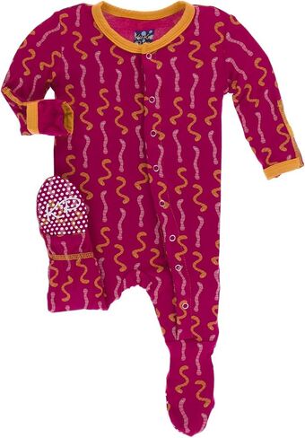 KicKee Pants Little Girls Print Footie with Snaps, Infants & Toddlers in Saudi Arabia