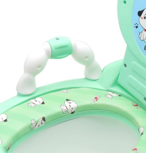 XKMT- Baby Kids Portable Blue Bear Portable Potty Training Toilet Seat With Pad Toddler Lovely Toilet Comfortable Soft Seat Stool Chair [P/N: ET-BABY003-BLUE] in Saudi Arabia