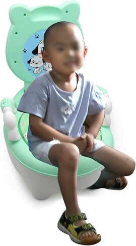 XKMT- Baby Kids Portable Blue Bear Portable Potty Training Toilet Seat With Pad Toddler Lovely Toilet Comfortable Soft Seat Stool Chair [P/N: ET-BABY003-BLUE] in Saudi Arabia