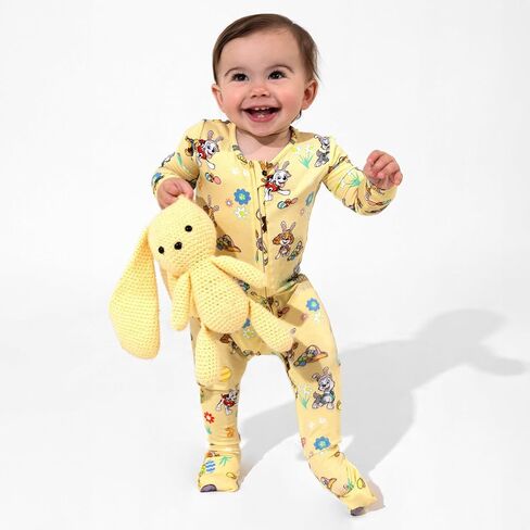Bellabu Bear Paw Patrol Rayon from Bamboo Convertible Footie for Baby Boys & Girls in Kuwait