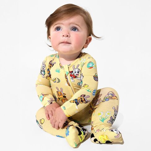 Bellabu Bear Paw Patrol Rayon from Bamboo Convertible Footie for Baby Boys & Girls in Kuwait