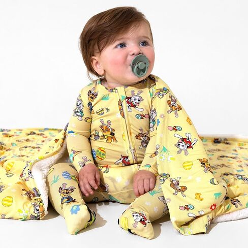 Bellabu Bear Paw Patrol Rayon from Bamboo Convertible Footie for Baby Boys & Girls in Kuwait