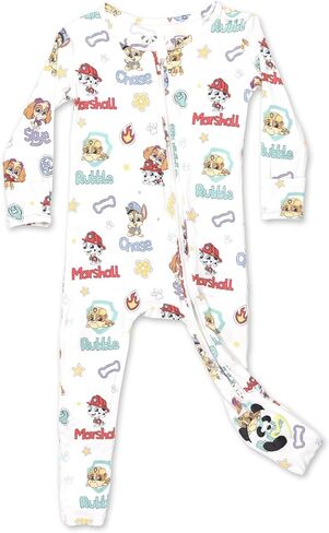 Bellabu Bear Paw Patrol Rayon from Bamboo Convertible Footie for Baby Boys & Girls in Kuwait