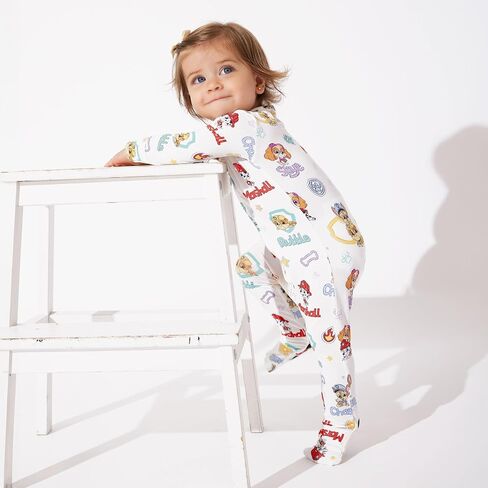 Bellabu Bear Paw Patrol Rayon from Bamboo Convertible Footie for Baby Boys & Girls in Kuwait