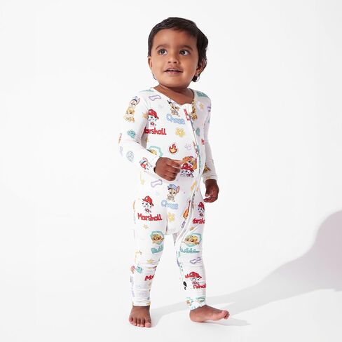 Bellabu Bear Paw Patrol Rayon from Bamboo Convertible Footie for Baby Boys & Girls in Kuwait