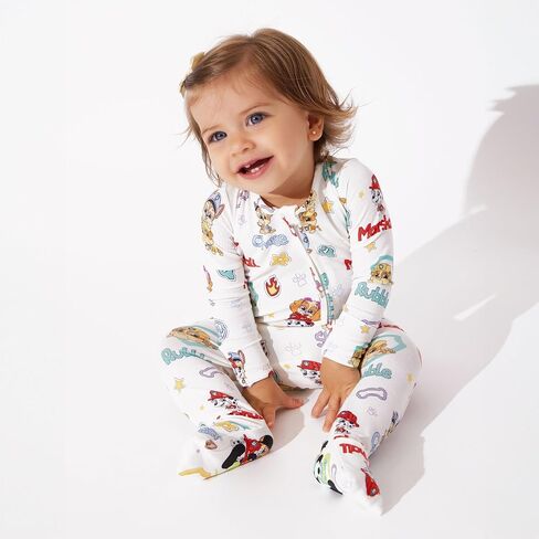Bellabu Bear Paw Patrol Rayon from Bamboo Convertible Footie for Baby Boys & Girls in Kuwait