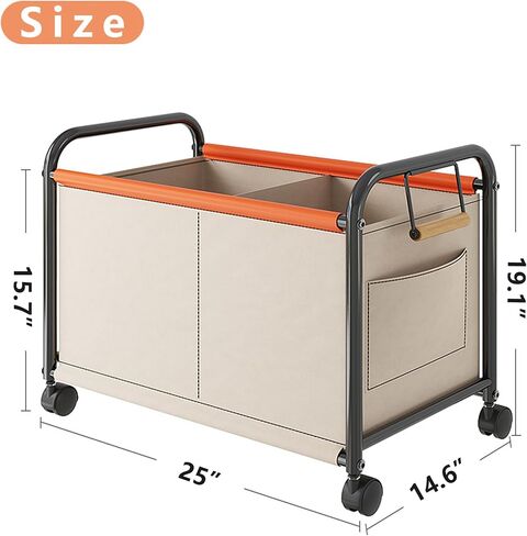 Children's toy Organizer With Wheels for Bedrooms, toy Rooms, Playrooms can hold toys, Books, Clothes, Snacks with 360° Steering Wheels Metal and Oxford Cloth toy Boxes（Green Medium size） in Saudi Arabia