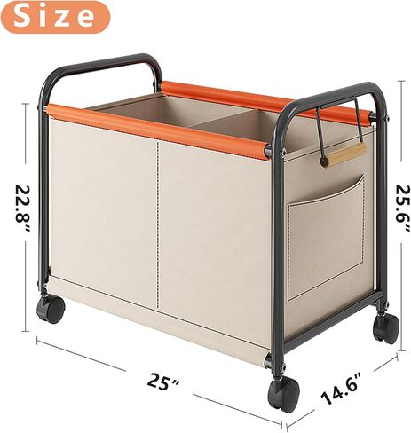 Children's toy Organizer With Wheels for Bedrooms, toy Rooms, Playrooms can hold toys, Books, Clothes, Snacks with 360° Steering Wheels Metal and Oxford Cloth toy Boxes（Green Medium size） in Kuwait