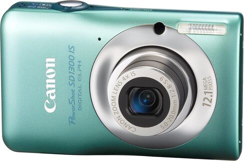 Canon PowerShot SD1300 هي 12.1 ميجابكسل الكاميرا الرقمية مع صورة مصورة بصرية عالية الزاوية 4x و Zoom و 2.7 بوصة LCD (الفضة) in Kuwait