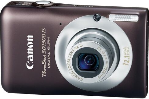 Canon PowerShot SD1300 هي 12.1 ميجابكسل الكاميرا الرقمية مع صورة مصورة بصرية عالية الزاوية 4x و Zoom و 2.7 بوصة LCD (الفضة) in Kuwait