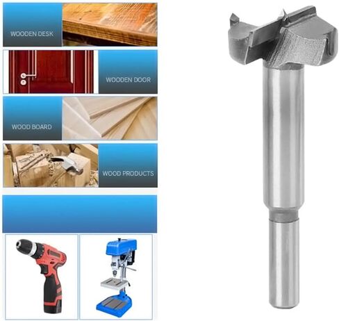 Meichoon Forstner Drill Bits 35mm Carbon Woodworking Tool Punching Bit Wood Slabs Flat Wing Drilling Hole Hinge Cemented Carbide Drilling Set in Saudi Arabia
