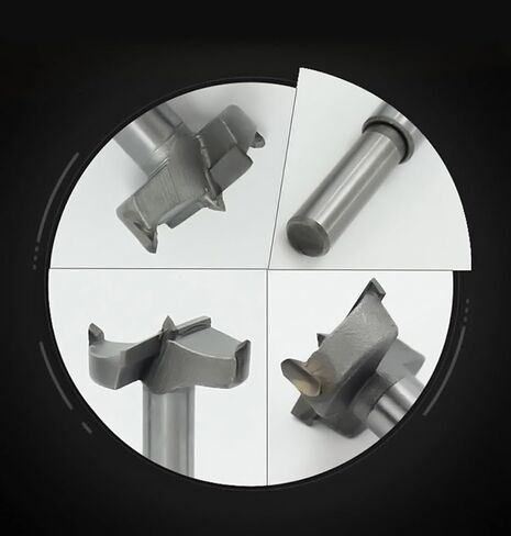 Meichoon Forstner Drill Bits 35mm Carbon Woodworking Tool Punching Bit Wood Slabs Flat Wing Drilling Hole Hinge Cemented Carbide Drilling Set in Saudi Arabia