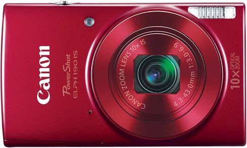 Canon Cameras US 1084C001 Canon PowerShot Elph 190 Digital Camera W/ 10x Zoom Pantical and Image Servination - Wi -Fi & NFC (Black) in Kuwait