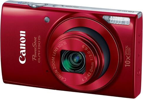 Canon Cameras US 1084C001 Canon PowerShot Elph 190 Digital Camera W/ 10x Zoom Pantical and Image Servination - Wi -Fi & NFC (Black) in Kuwait