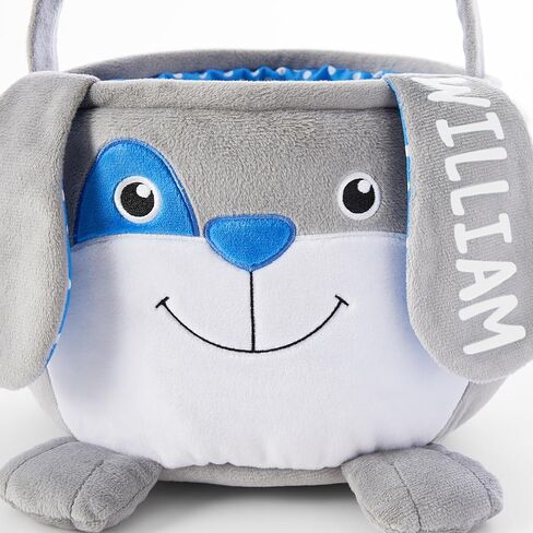 دعونا نجعل ذكريات سلة عيد الفصح الشخصية للأطفال - Plush Furry Critter - للبنين والبنات - الاسم المخصص - قابلة للملء - مع حشوات سلة عيد الفصح الاختيارية - الأرنب الوردي in Kuwait