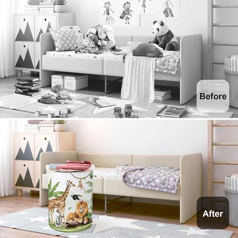 Safari Animals Baby Laundry Laundry Leamper Clapplapsible Storage Storage Storage Basking Lion Boys Boys Girls Girl in Kuwait