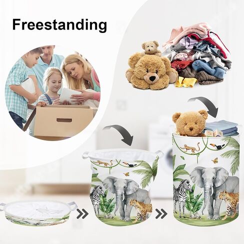 Safari Animals Baby Laundry Laundry Leamper Clapplapsible Storage Storage Storage Basking Lion Boys Boys Girls Girl in Kuwait