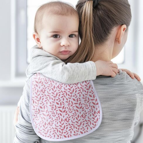 5 Pack Baby Soft and Absorbent Unisex Burp Cloths (Pink-hh) in Saudi Arabia